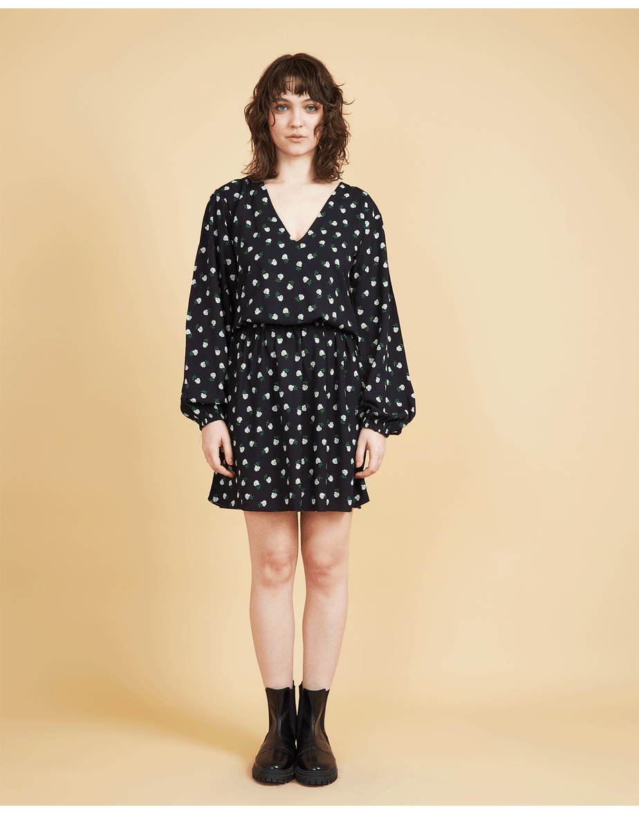 Vestido curto vie estampado