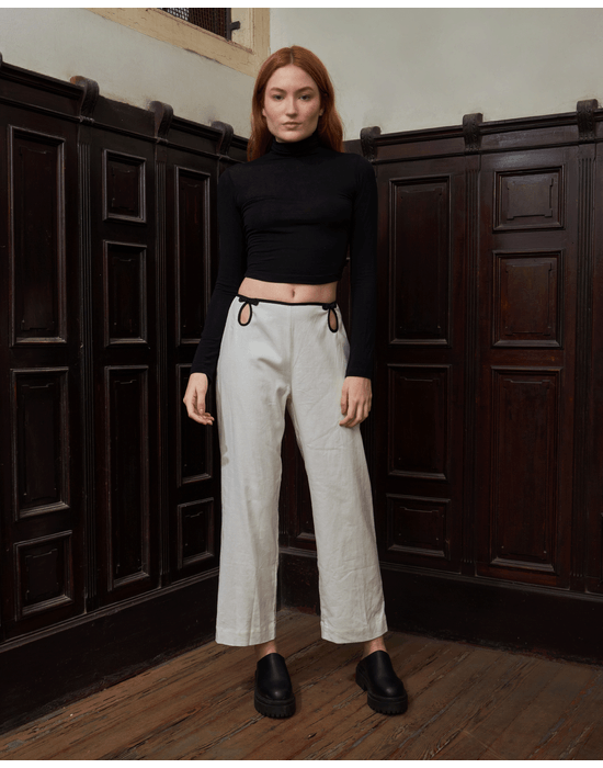 Calça oriental vie off-white