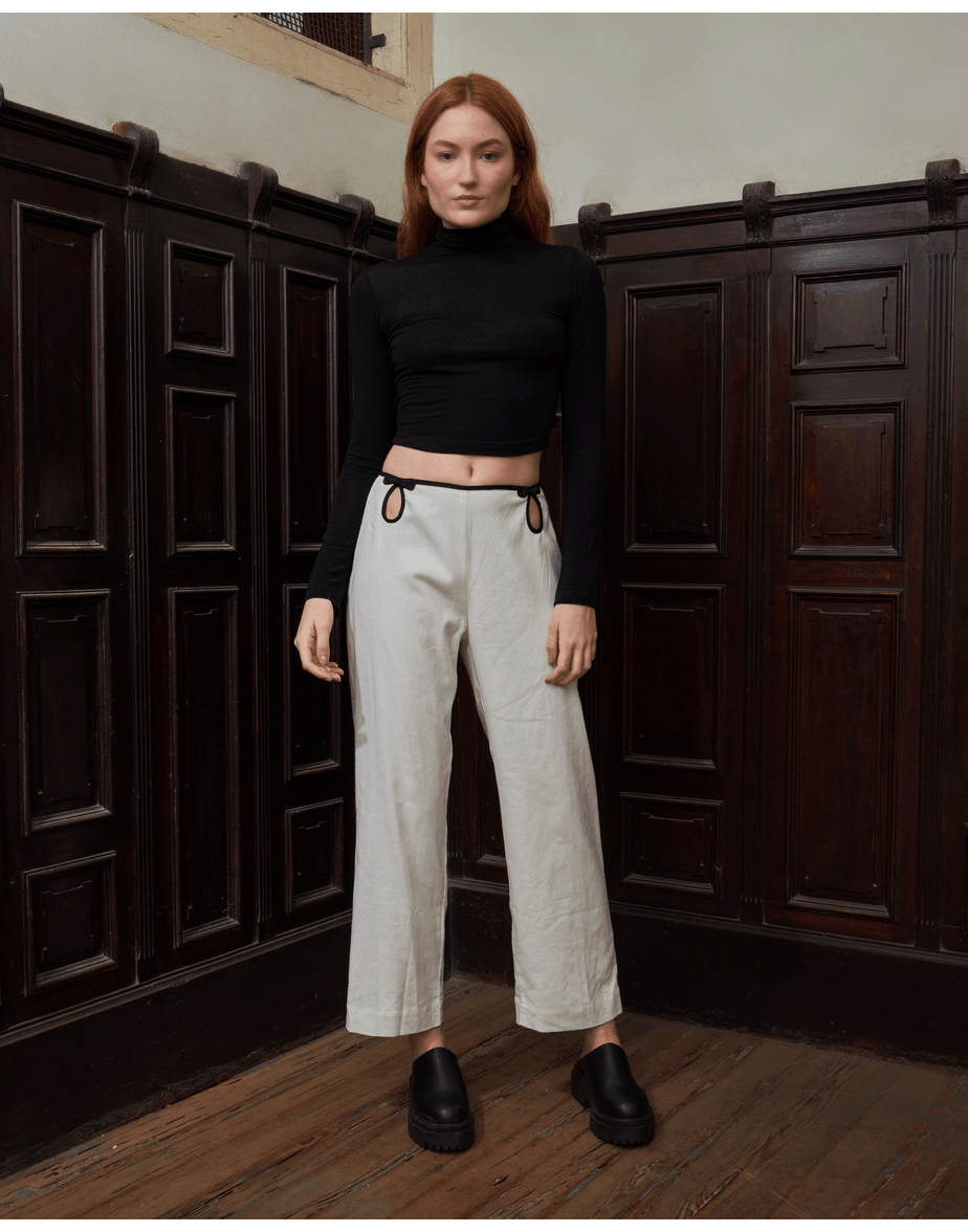 Calça oriental vie off-white