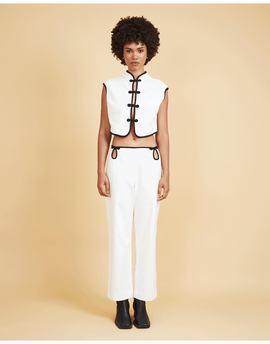 Calça oriental vie off-white