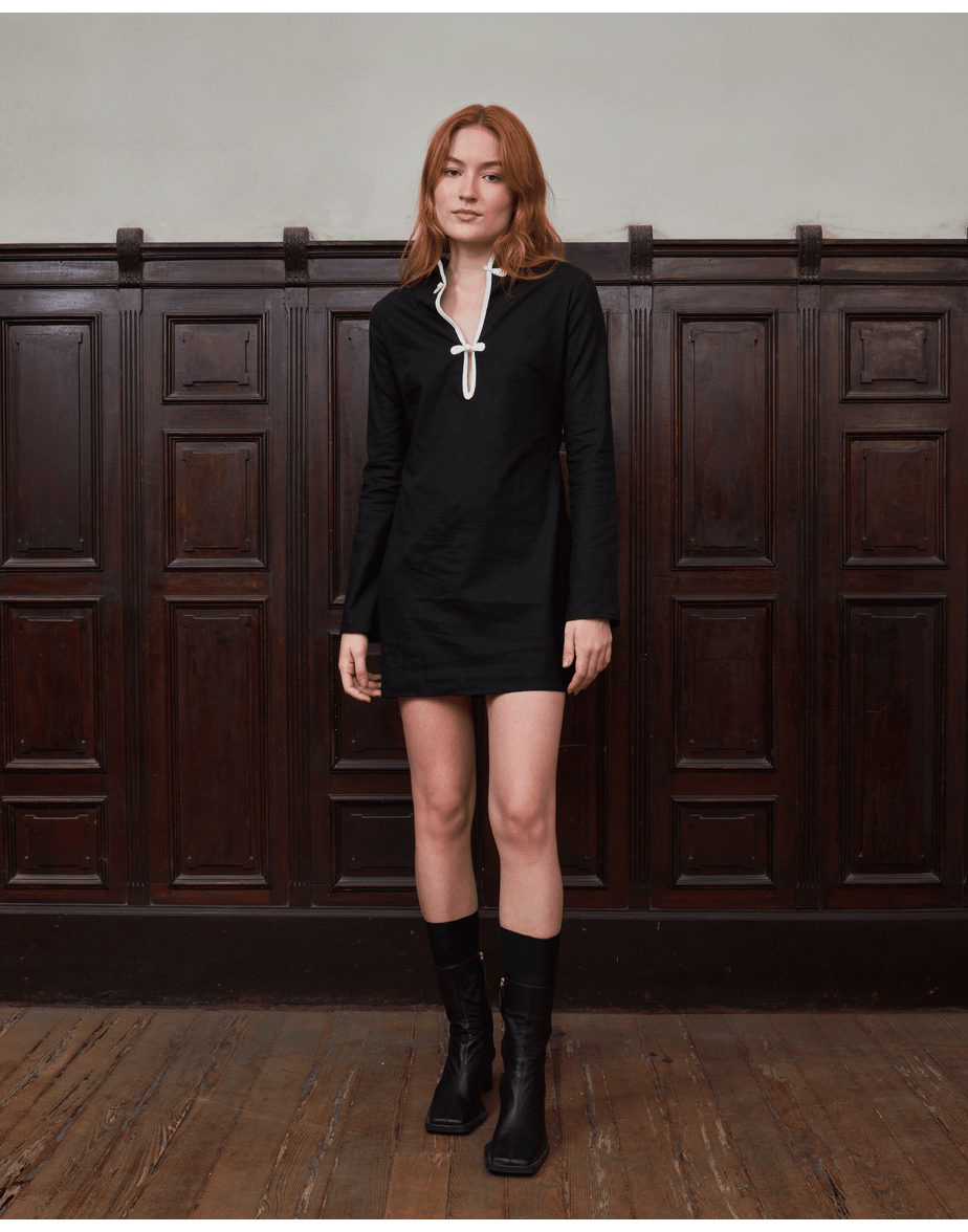 Vestido oriental vie preto
