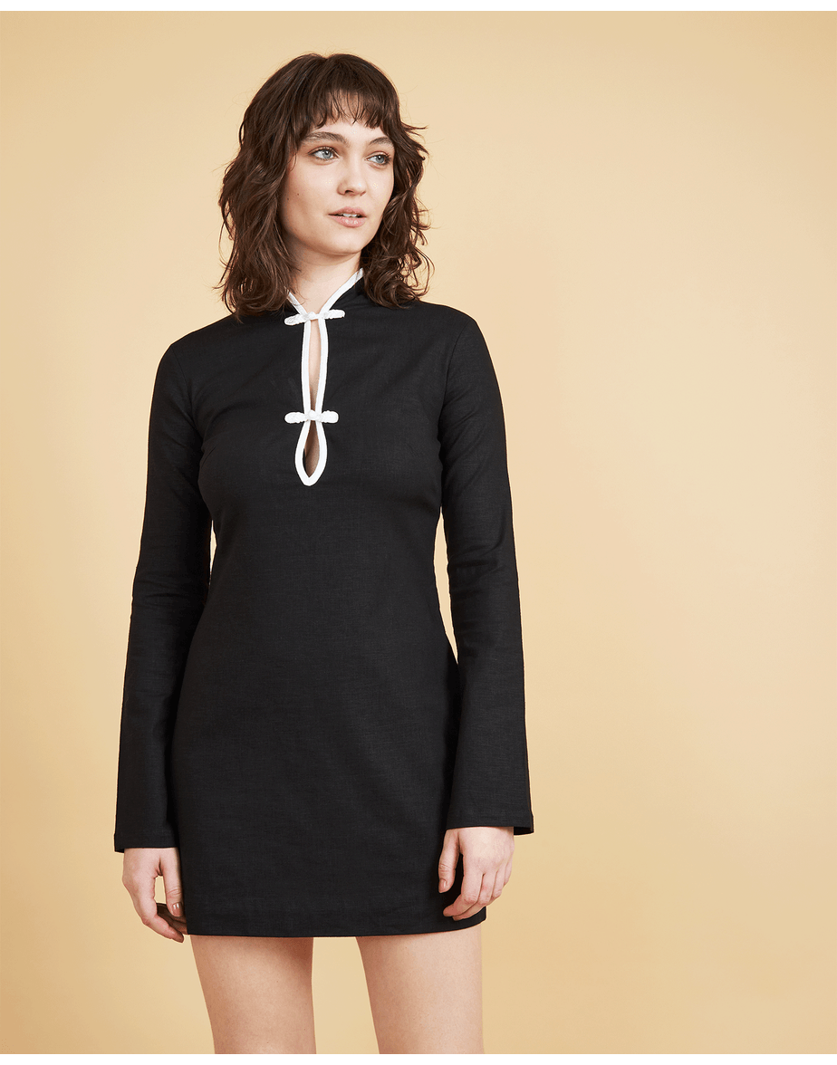 Vestido oriental vie preto