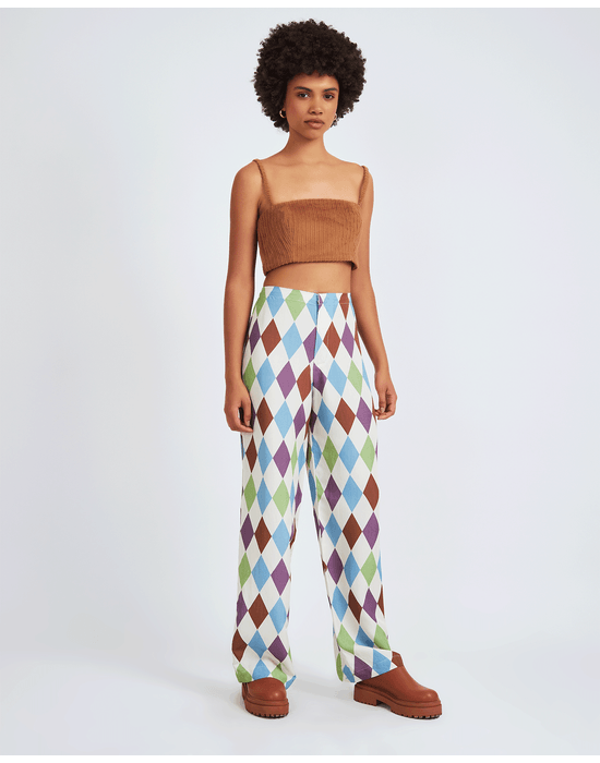 Calça est voil estampado