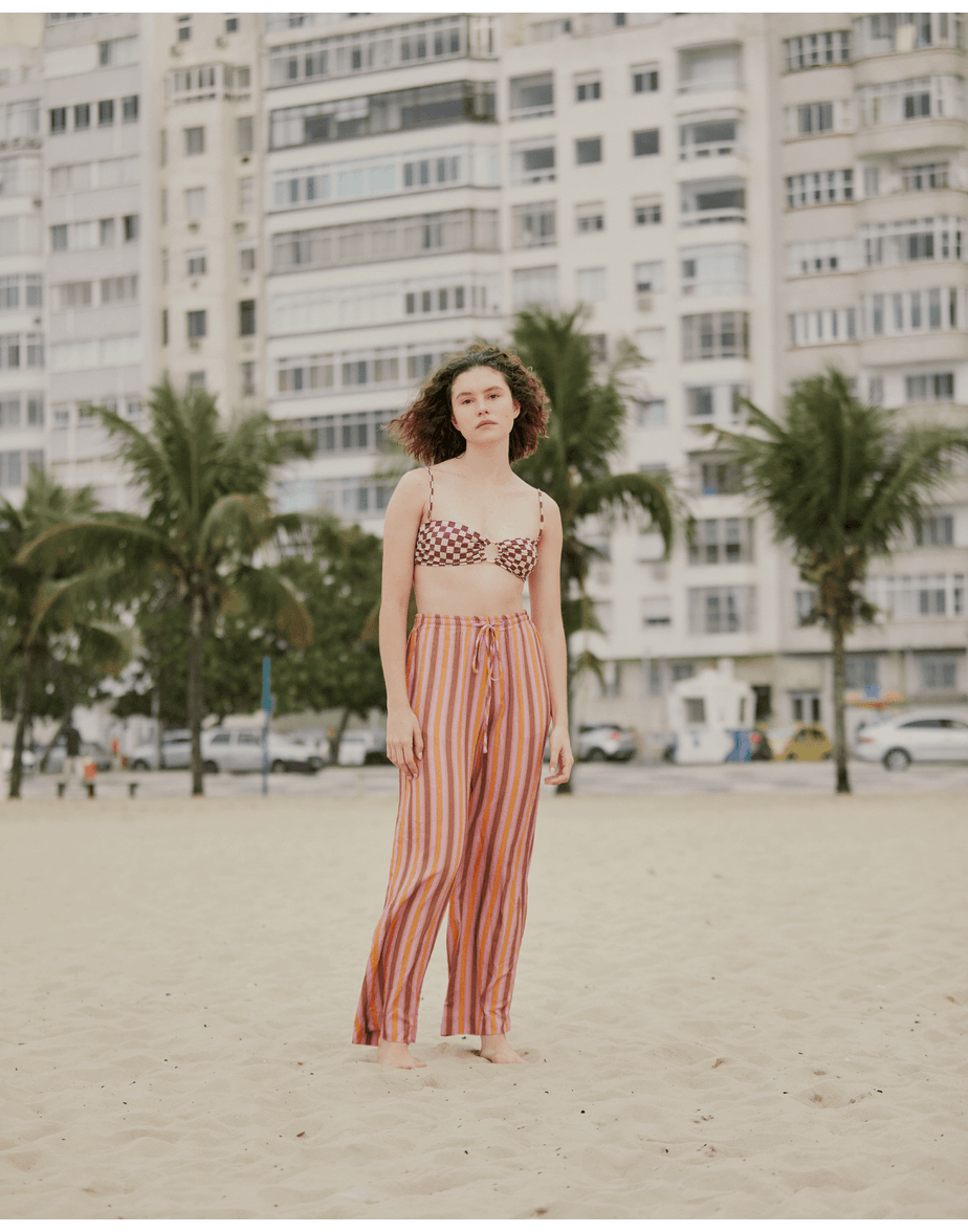 Calça listrada verano listrado