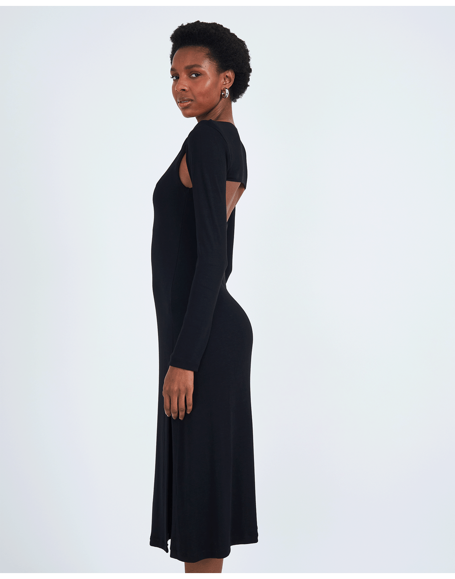 Vestido luva met preto