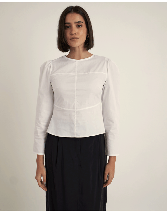 Blusa oval dif off-white