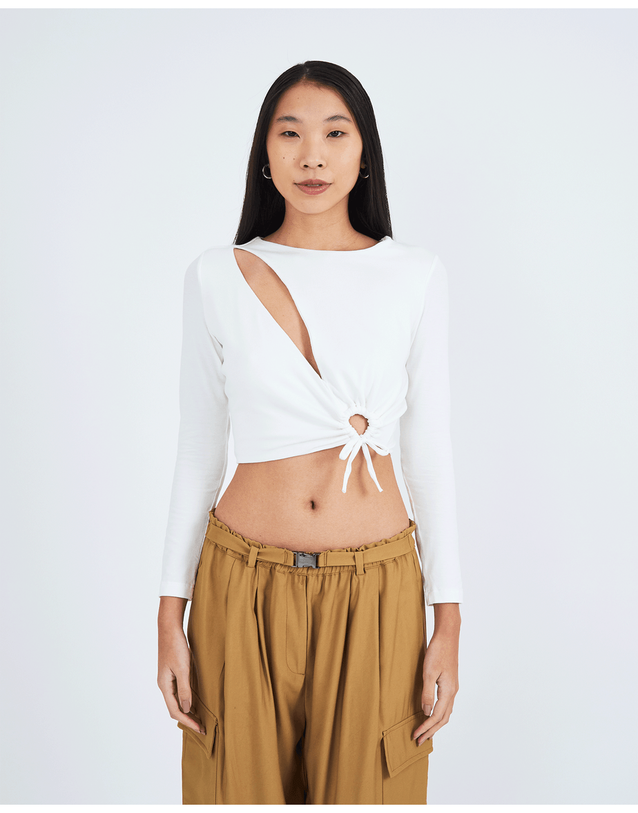 Top vazado sport off-white