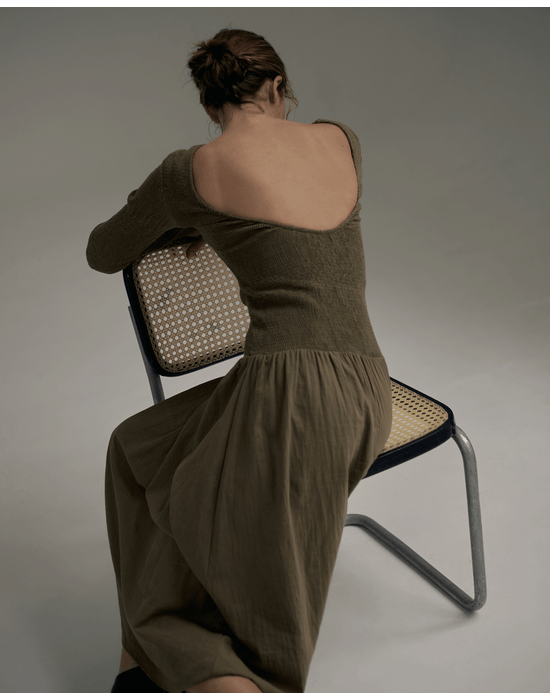 Vestido lastex won verde