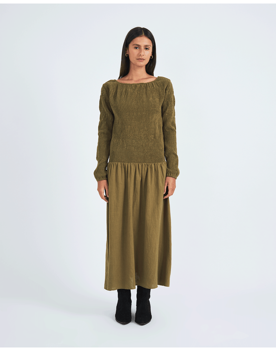 Vestido lastex won verde