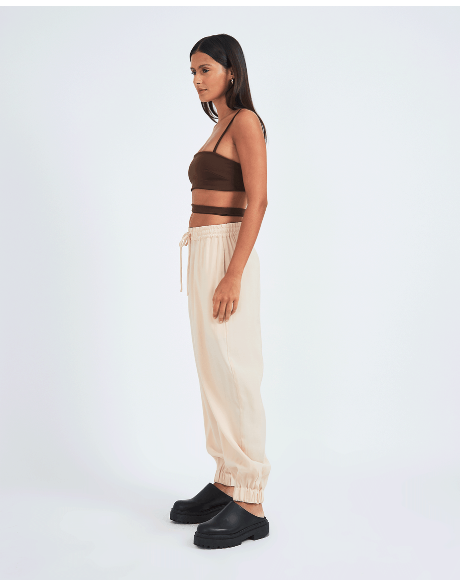 Calça bomber isa bege