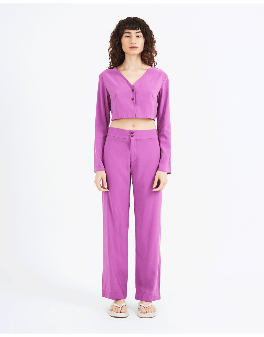 Calça low waist 38graus rosa