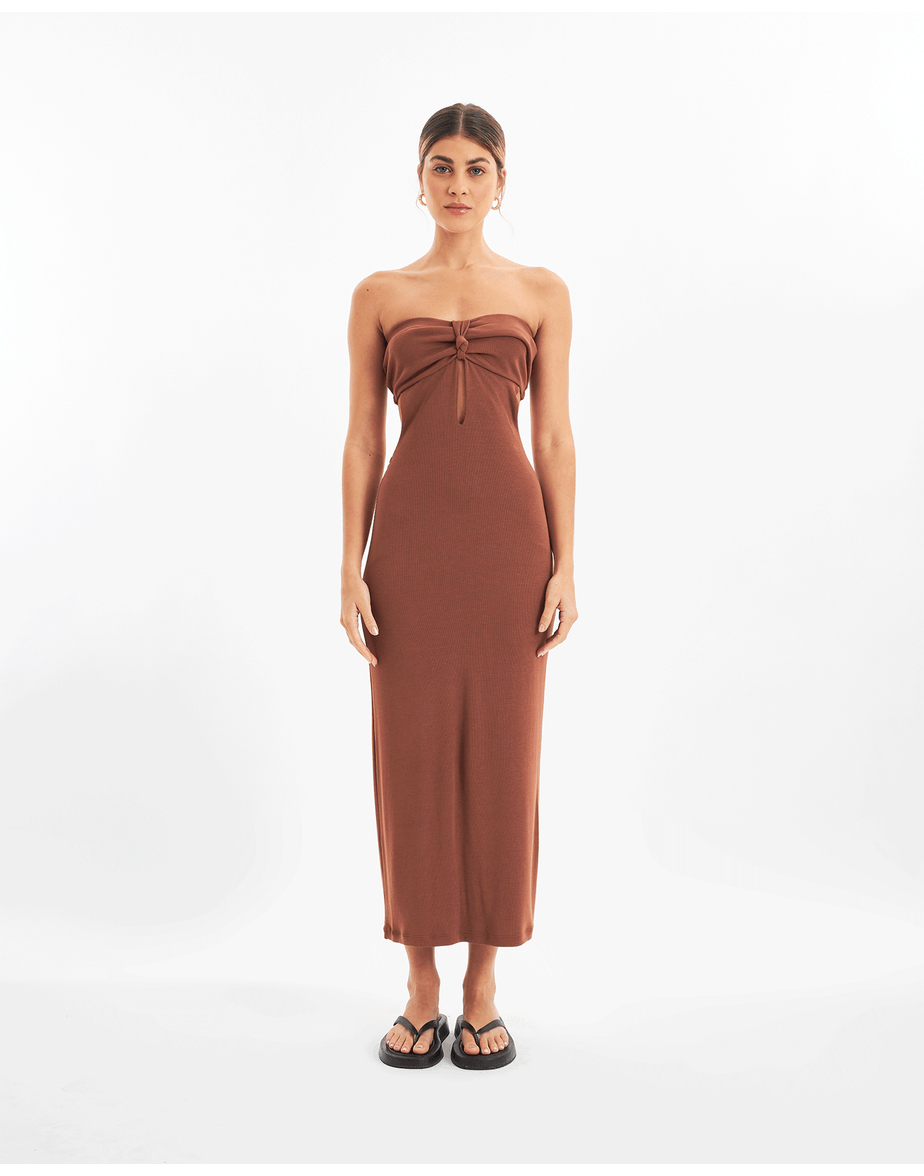 Vestido bojo bossa marrom