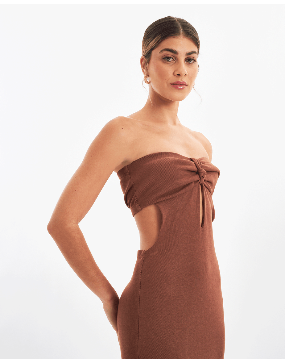 Vestido bojo bossa marrom
