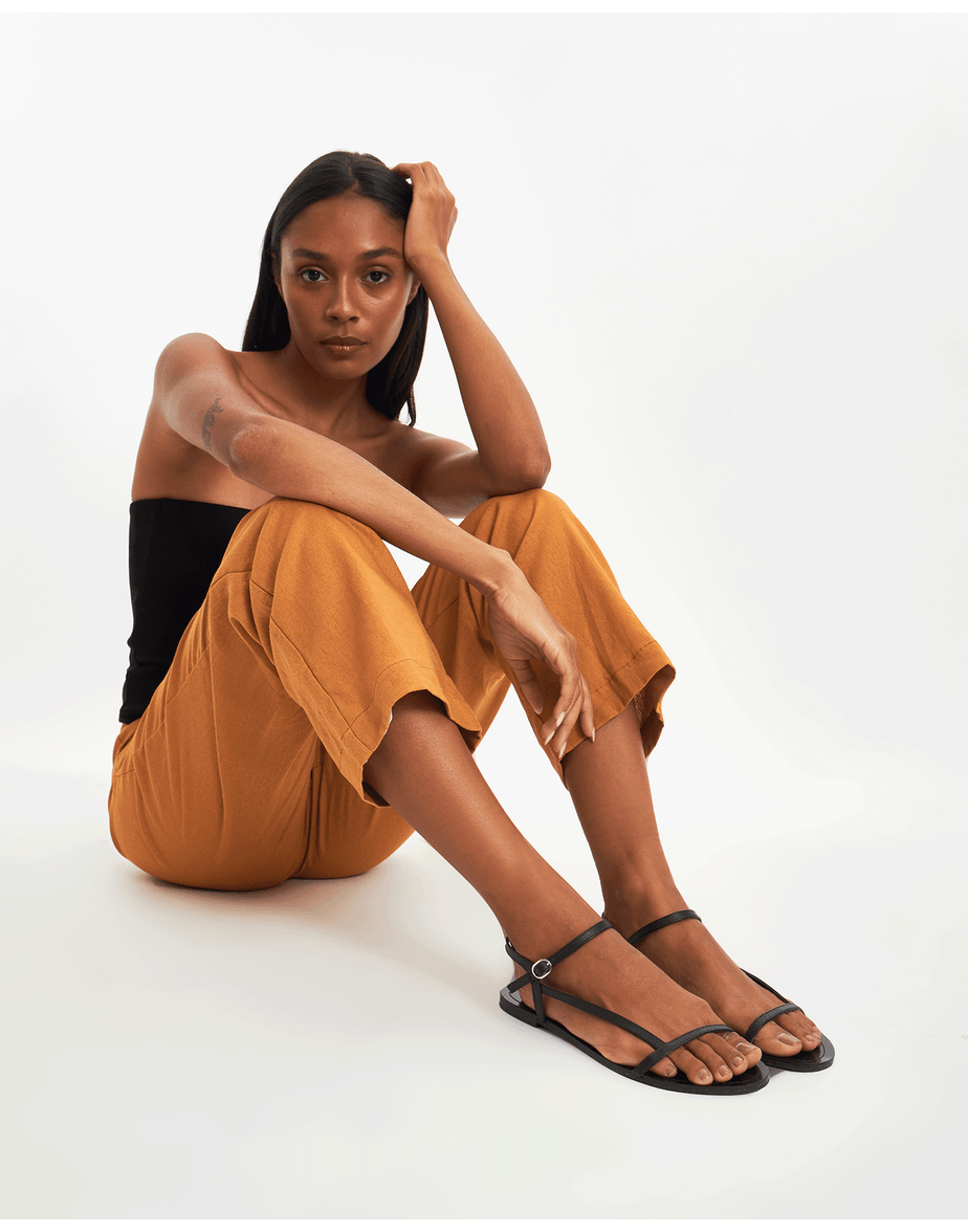 Sandália tira bossa preto