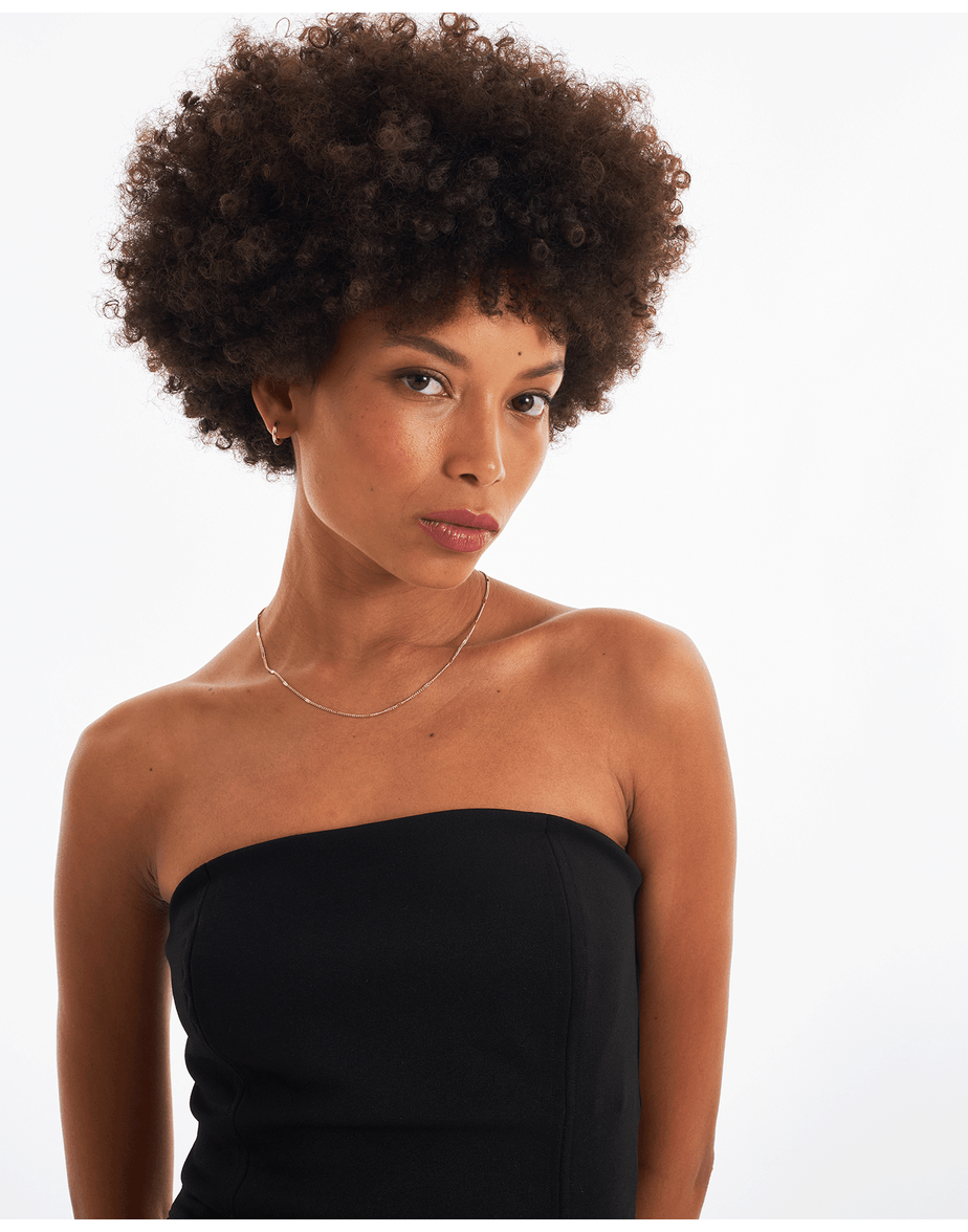 Top crepe mod preto