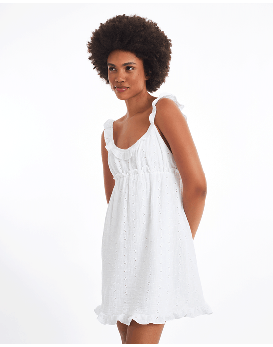 Vestido laise dol off-white