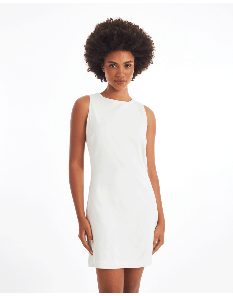 Vestido linho dol off-white