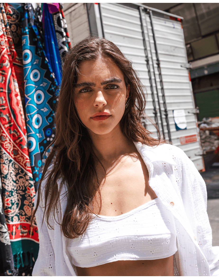 Top laise dol off-white