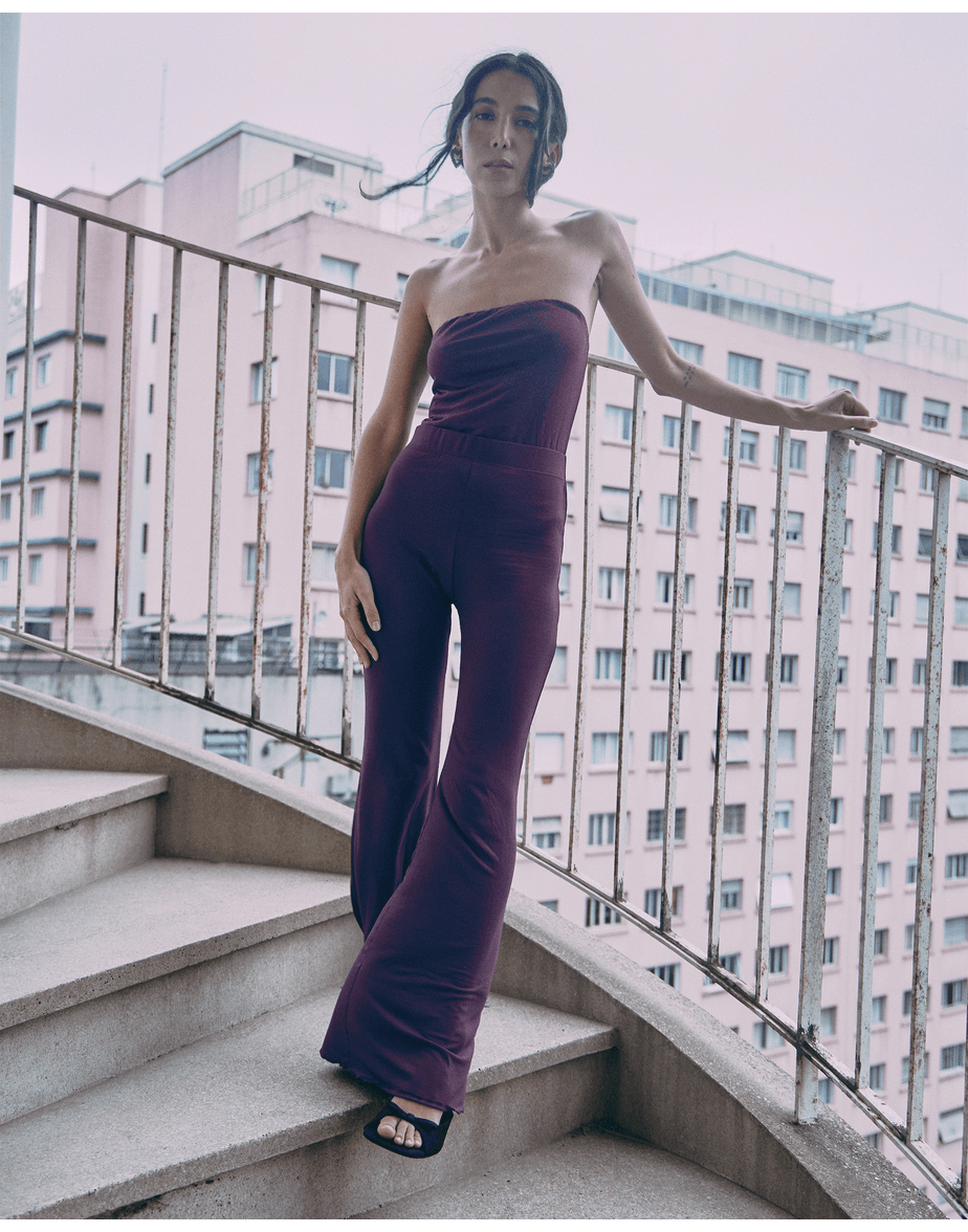 Calça lisa catarina roxo