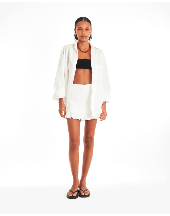 Saia babados sol off-white