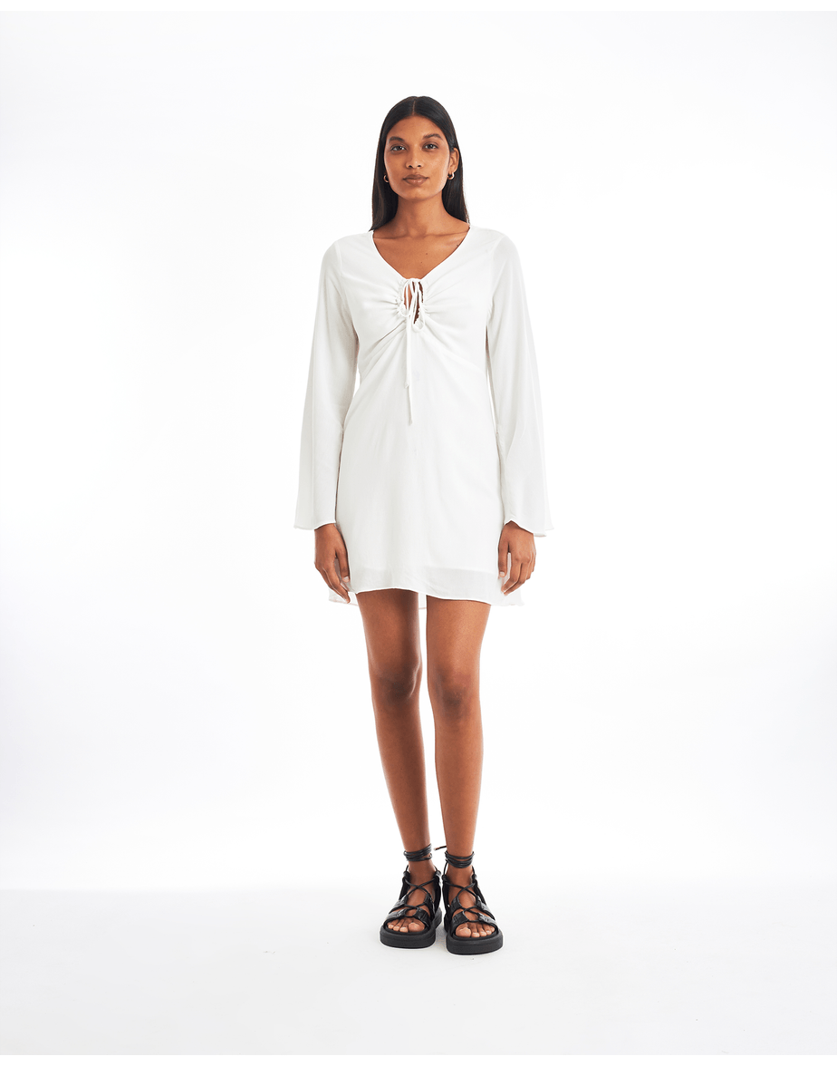 Vestido ponteira sol off-white