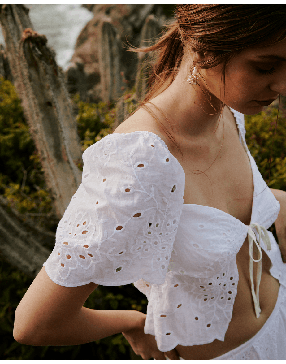 Top Laise Nin Branco