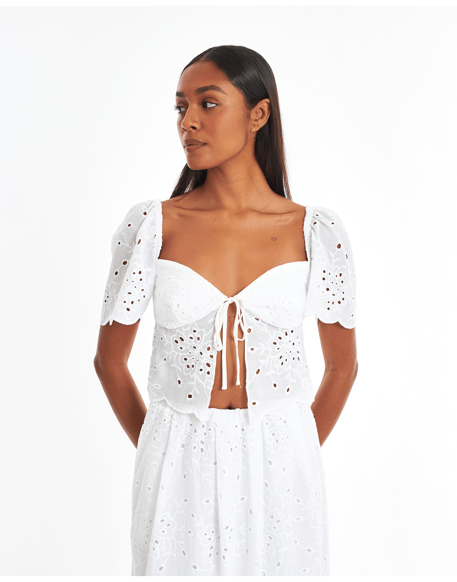 Top Laise Nin Branco