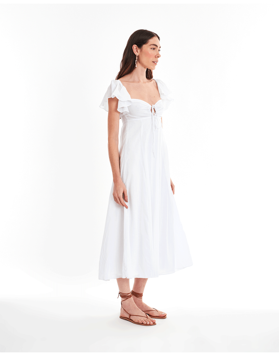 Vestido Entremeio Nin Branco