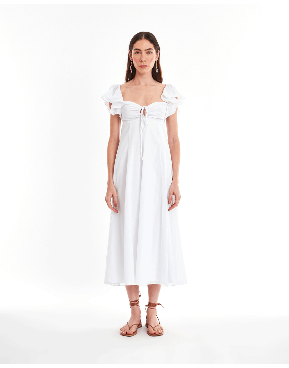 Vestido Entremeio Nin Branco