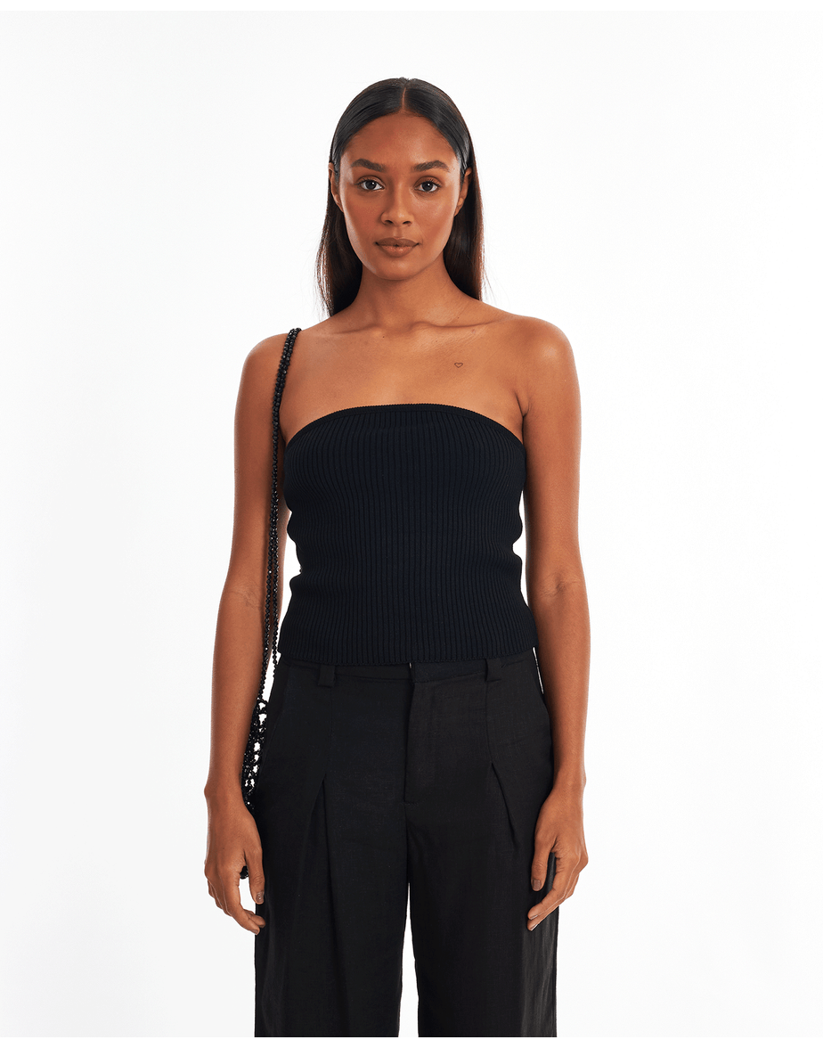 Top Tricot Par Preto
