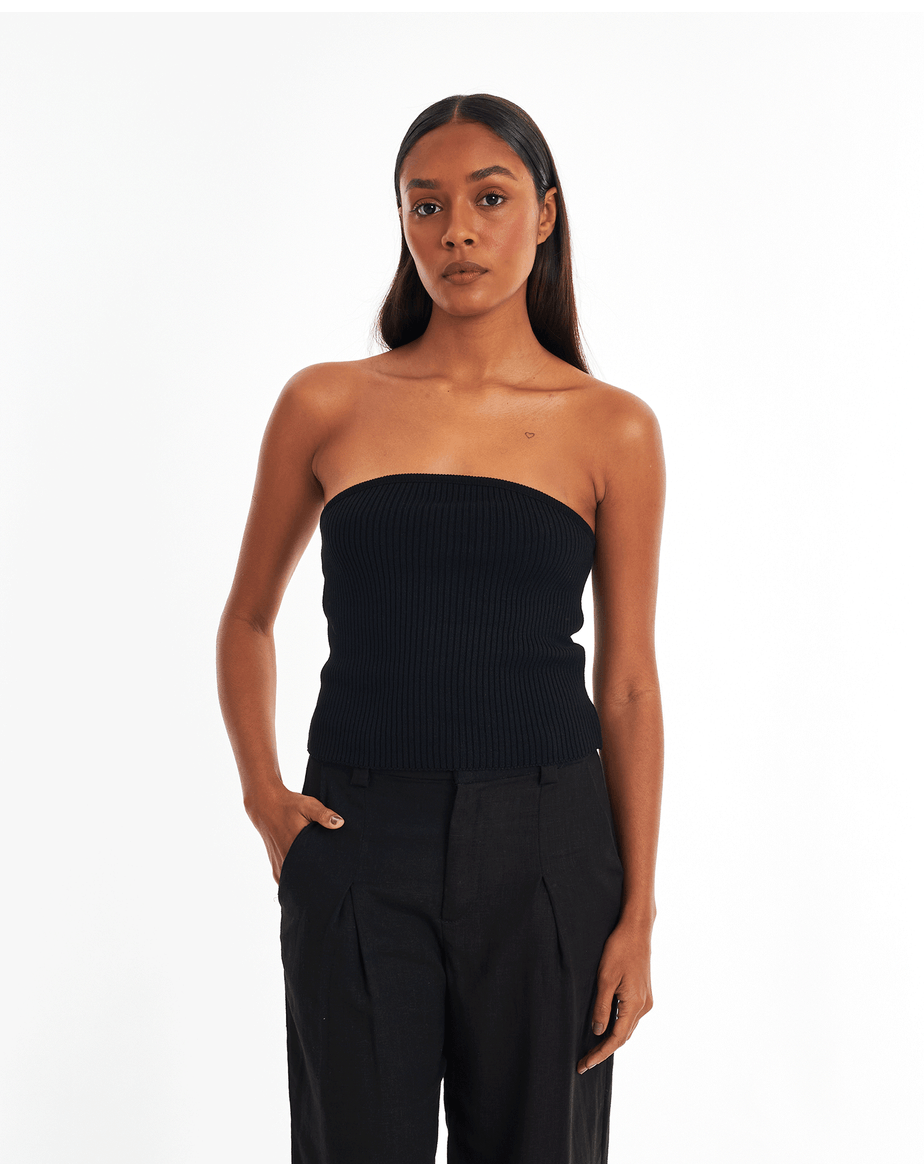 Top Tricot Par Preto