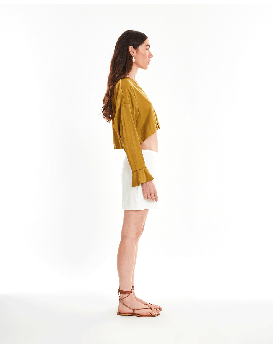 Saia Mini Met Off-White