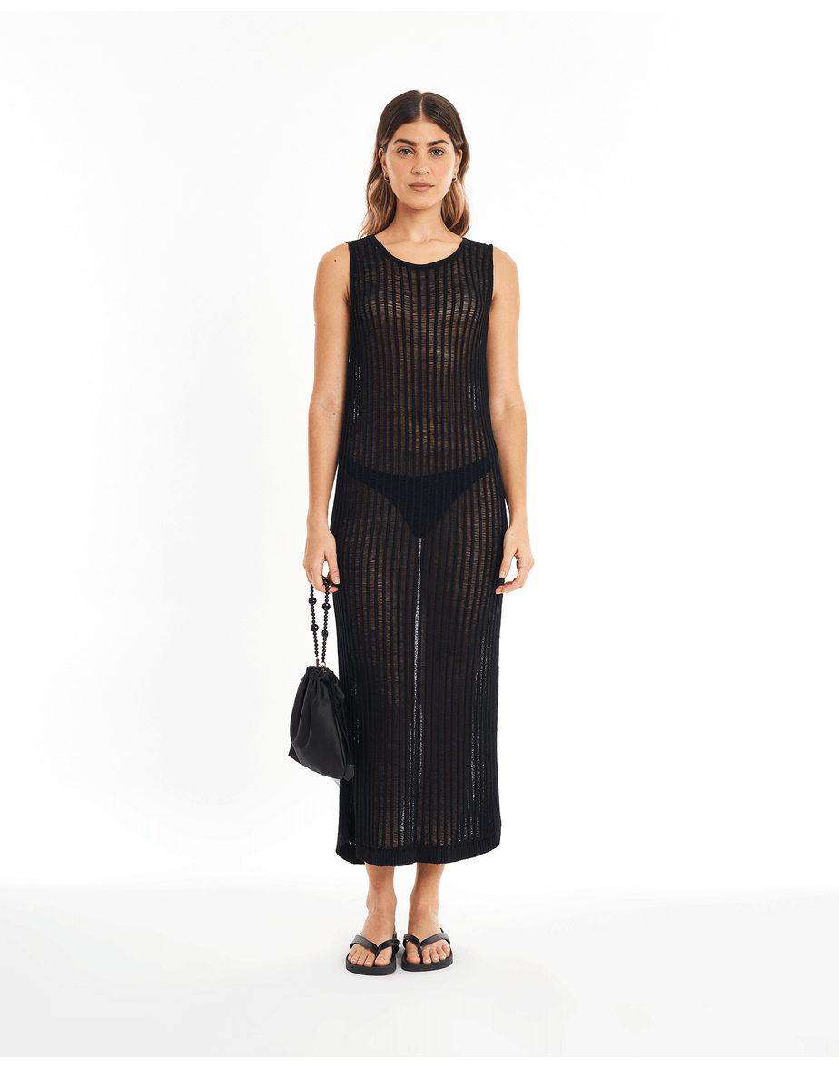 Vestido tricot zen preto