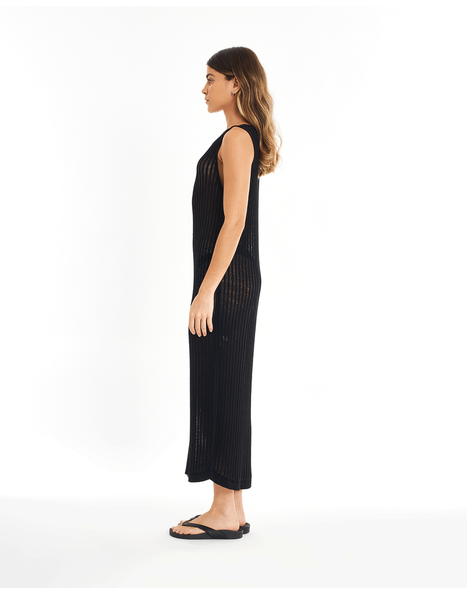 Vestido tricot zen preto