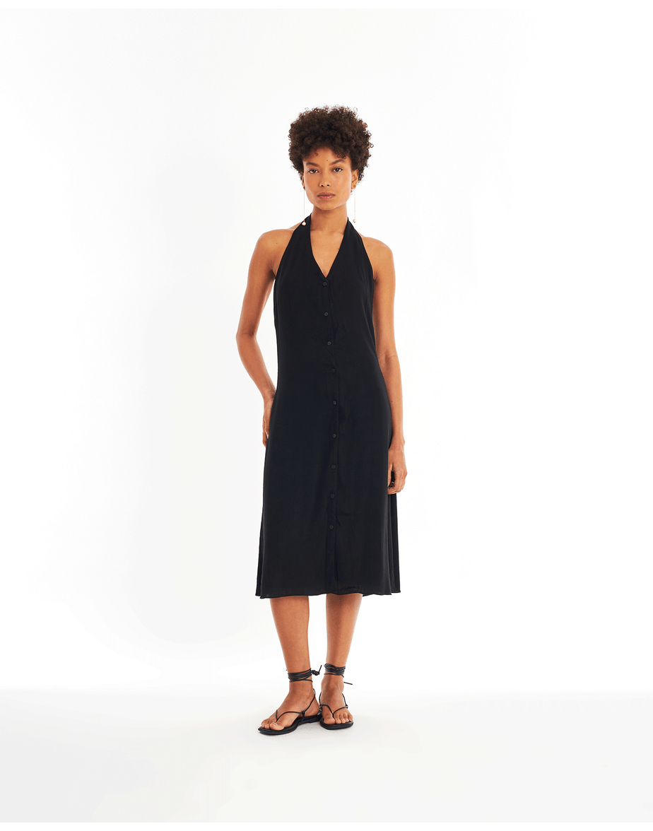 Vestido colete bossa preto