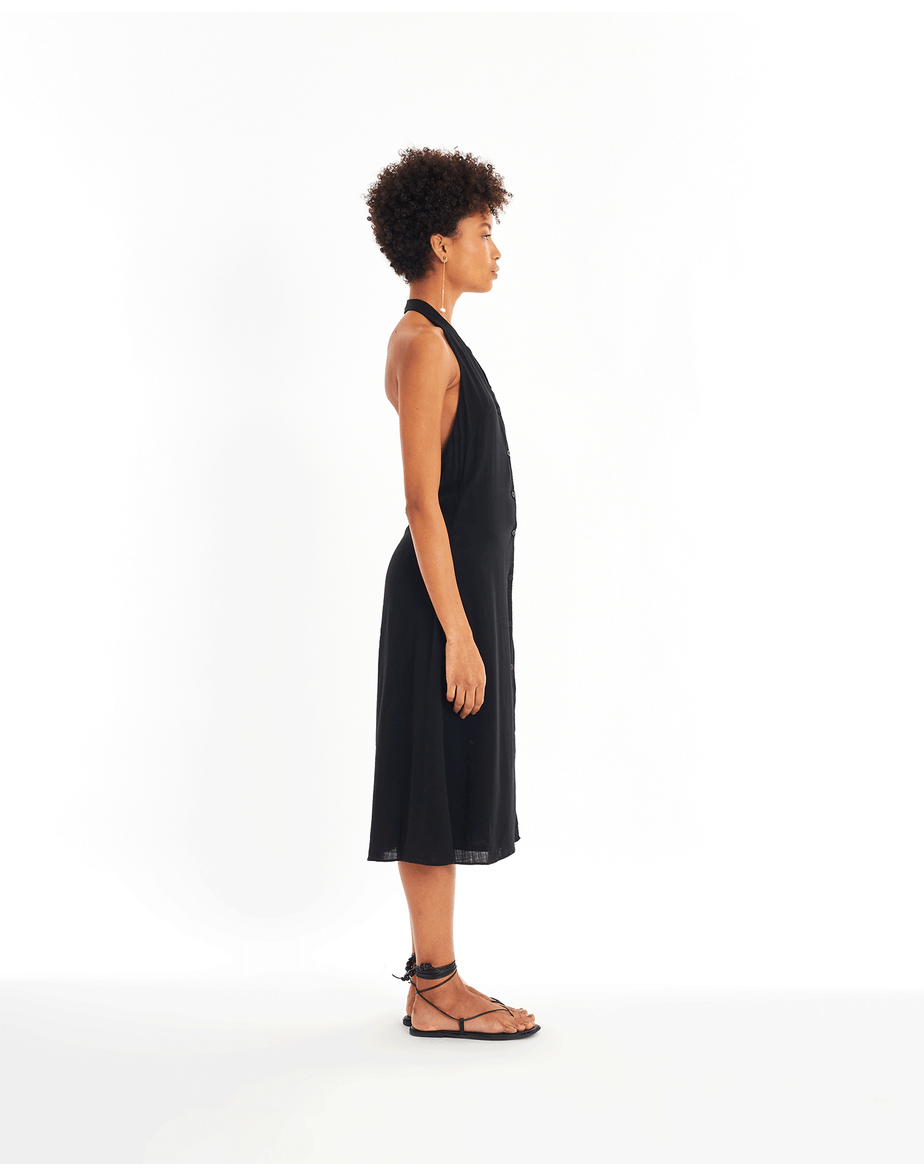 Vestido colete bossa preto