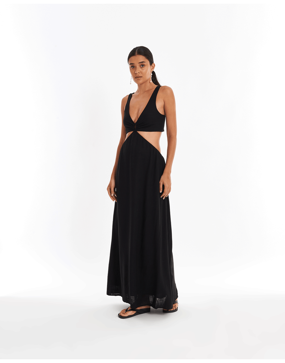 Vestido cut ver preto