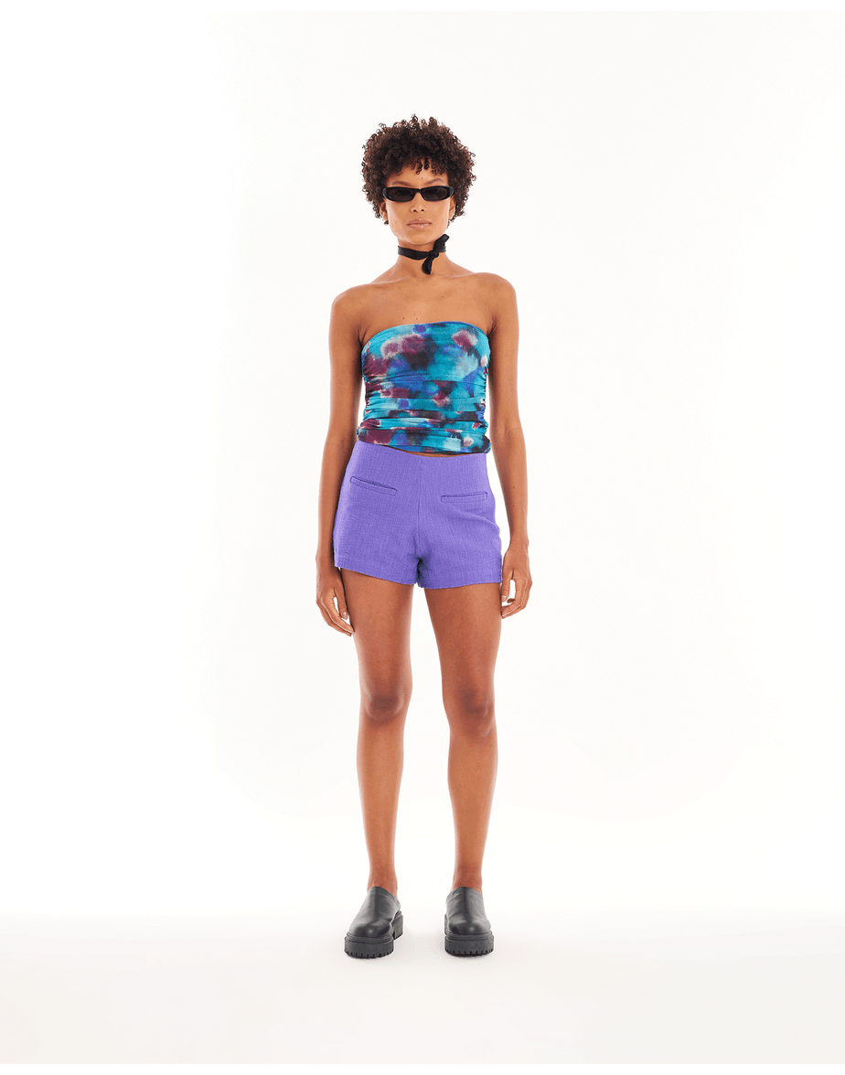 Short textura ever roxo