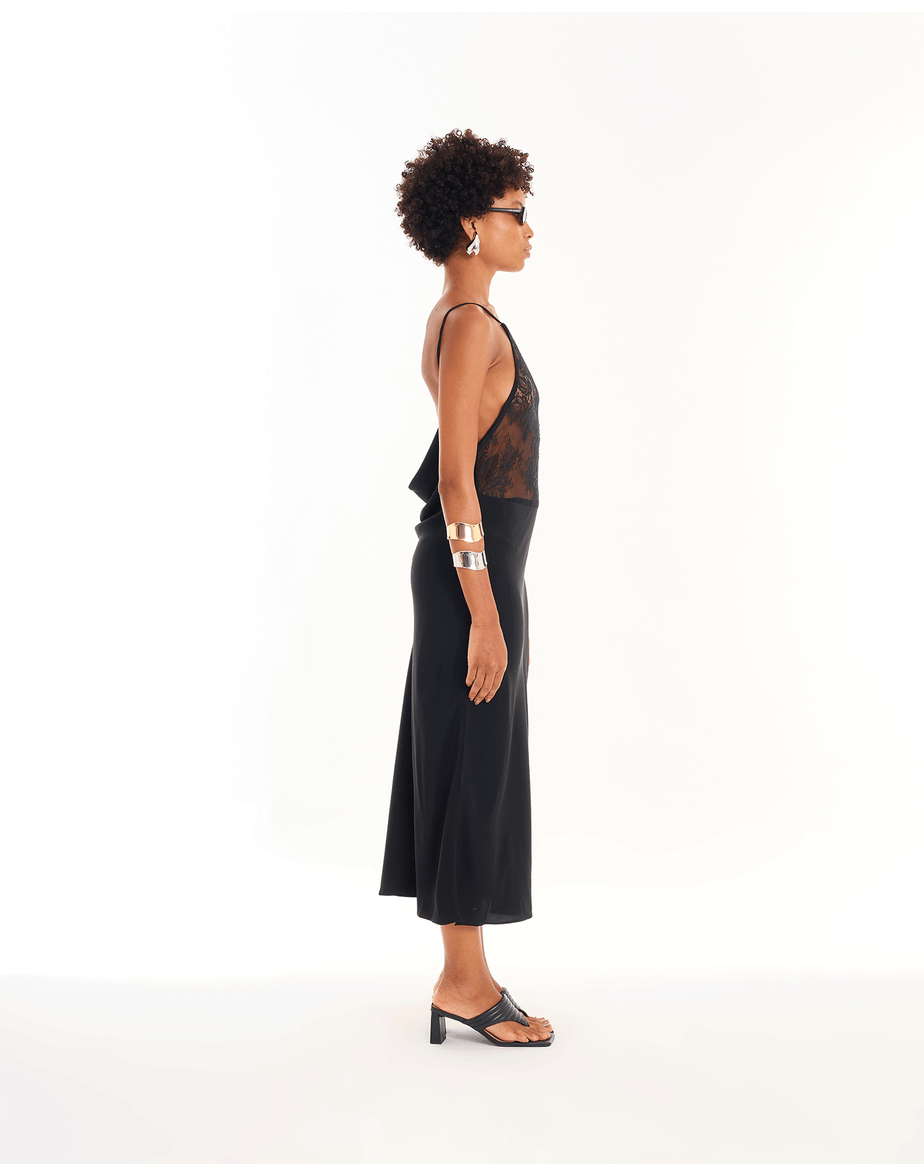 Vestido mix zen preto