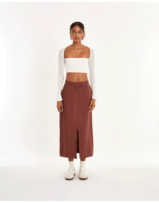 Top manga bel off-white