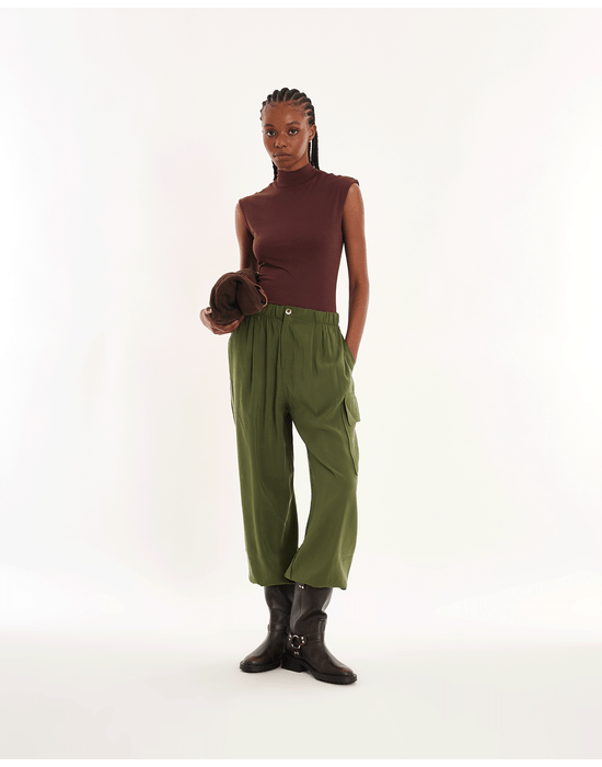 Calça baloon bel verde