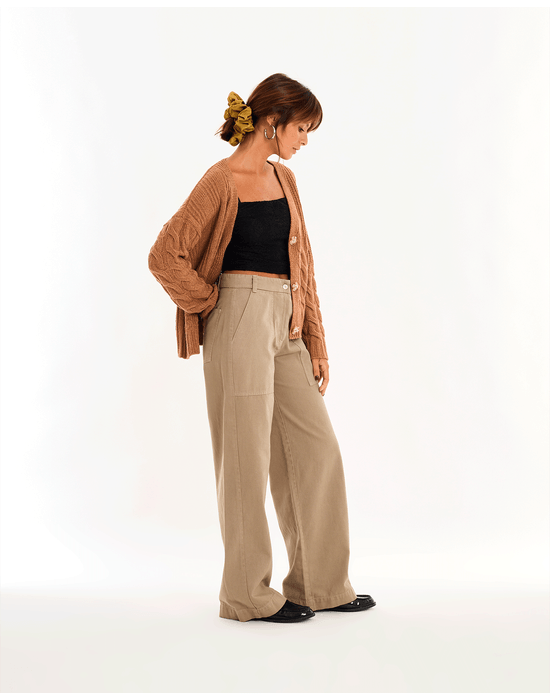 Calça bolso boo cinza