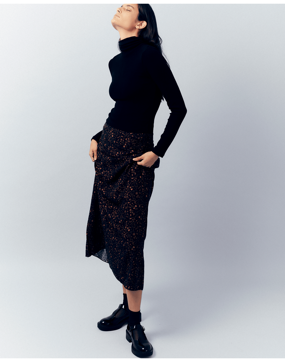 Camiseta manga longa inv preto