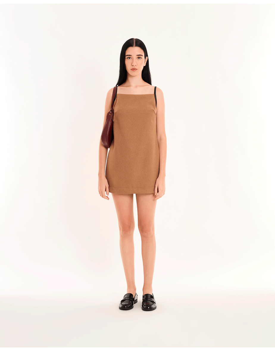 Vestido quad tot bege