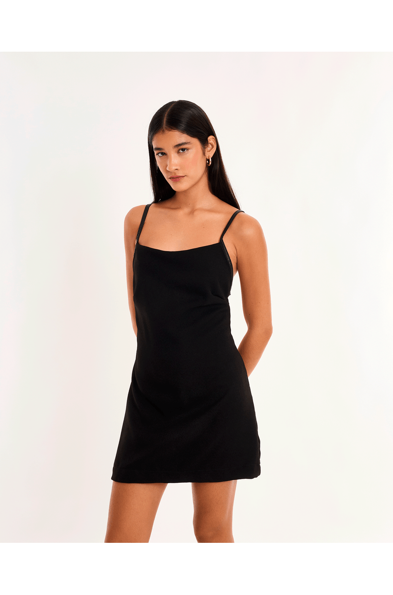 Vestido quad tot preto