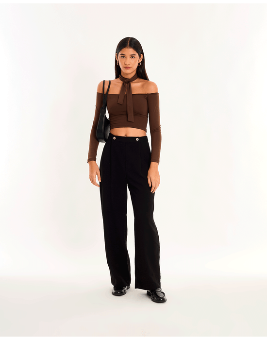 Calça oval tot preto