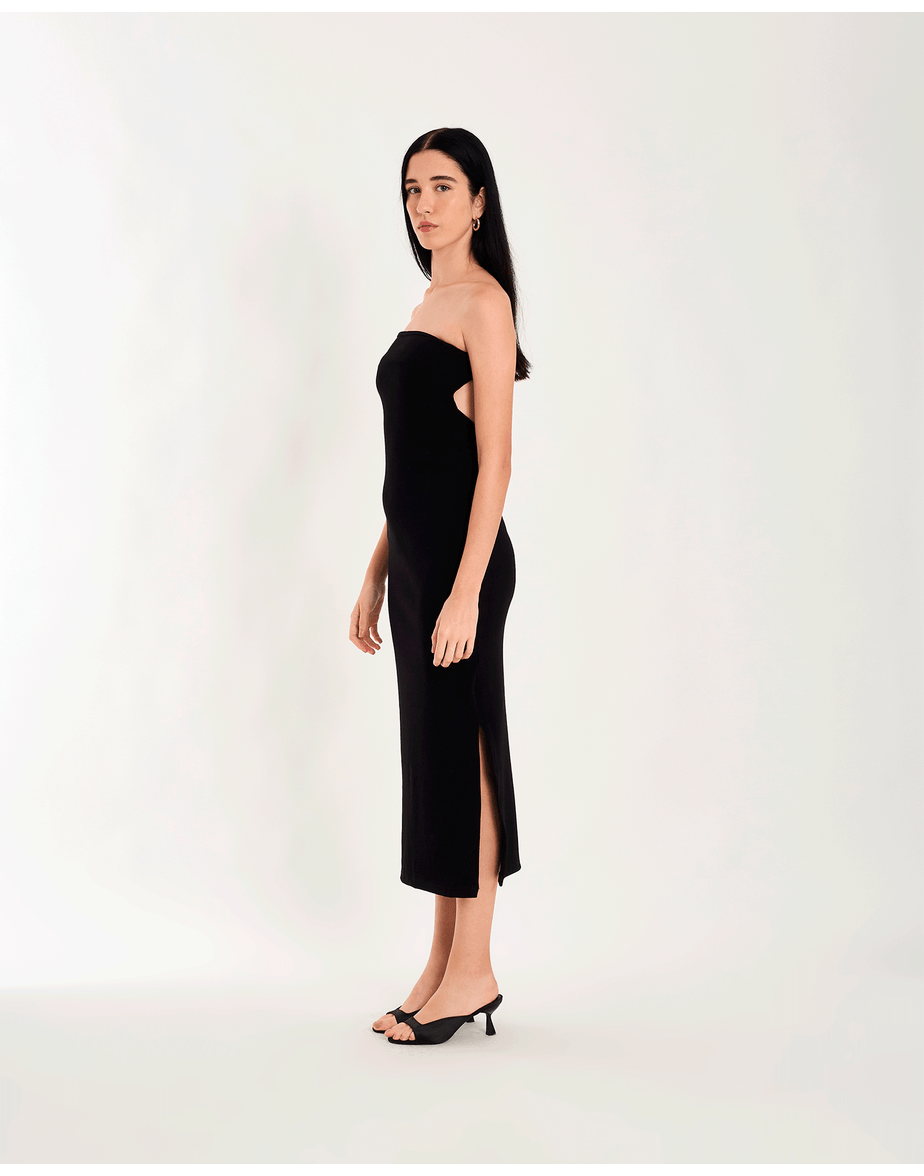 Vestido tube pen preto