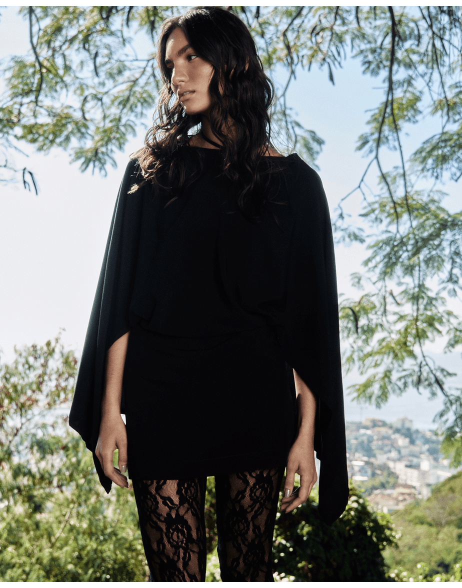 Vestido costas tot preto