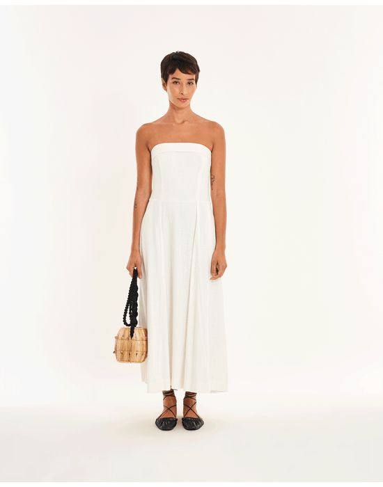 Vestido bruxelas nos off-white