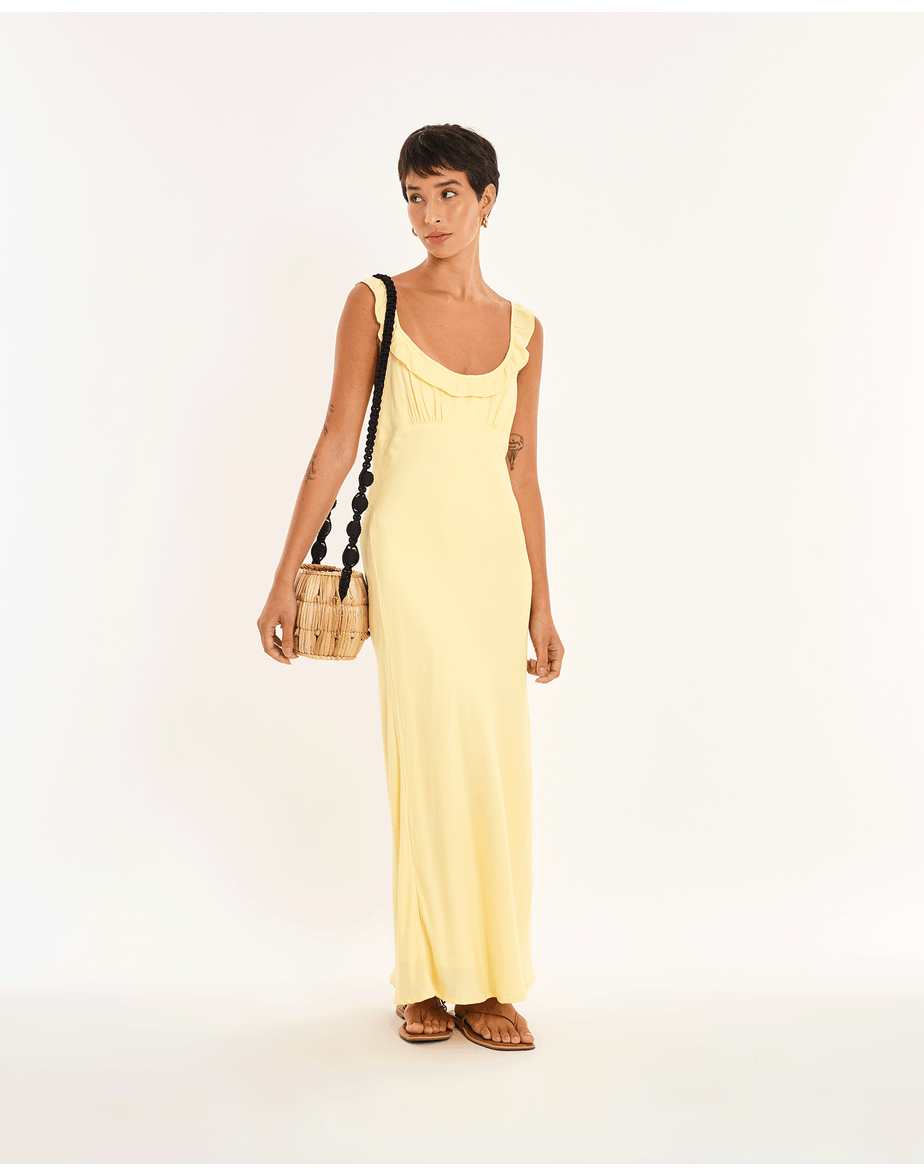 Vestido jane nos amarelo
